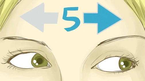 foto ilustra o movimento que acompanha o formato do número 5