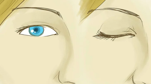 ilustração de olhos abertos ao lado dos fechados