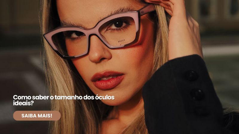 como saber o tamanho dos óculos