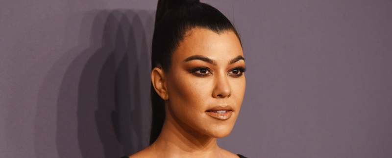 Kourtney Kardashian em evento de moda